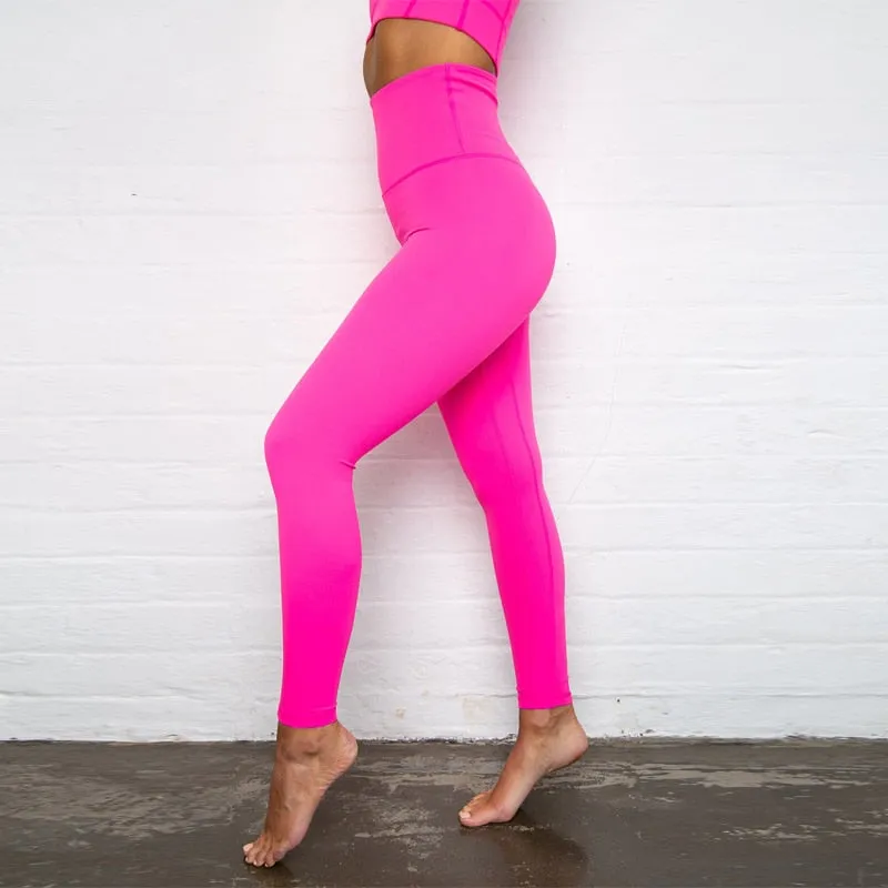 Sleeveless cami Yoga Gym elastic leggings two 2 piece neon crop top summer fashion stretchy casual set