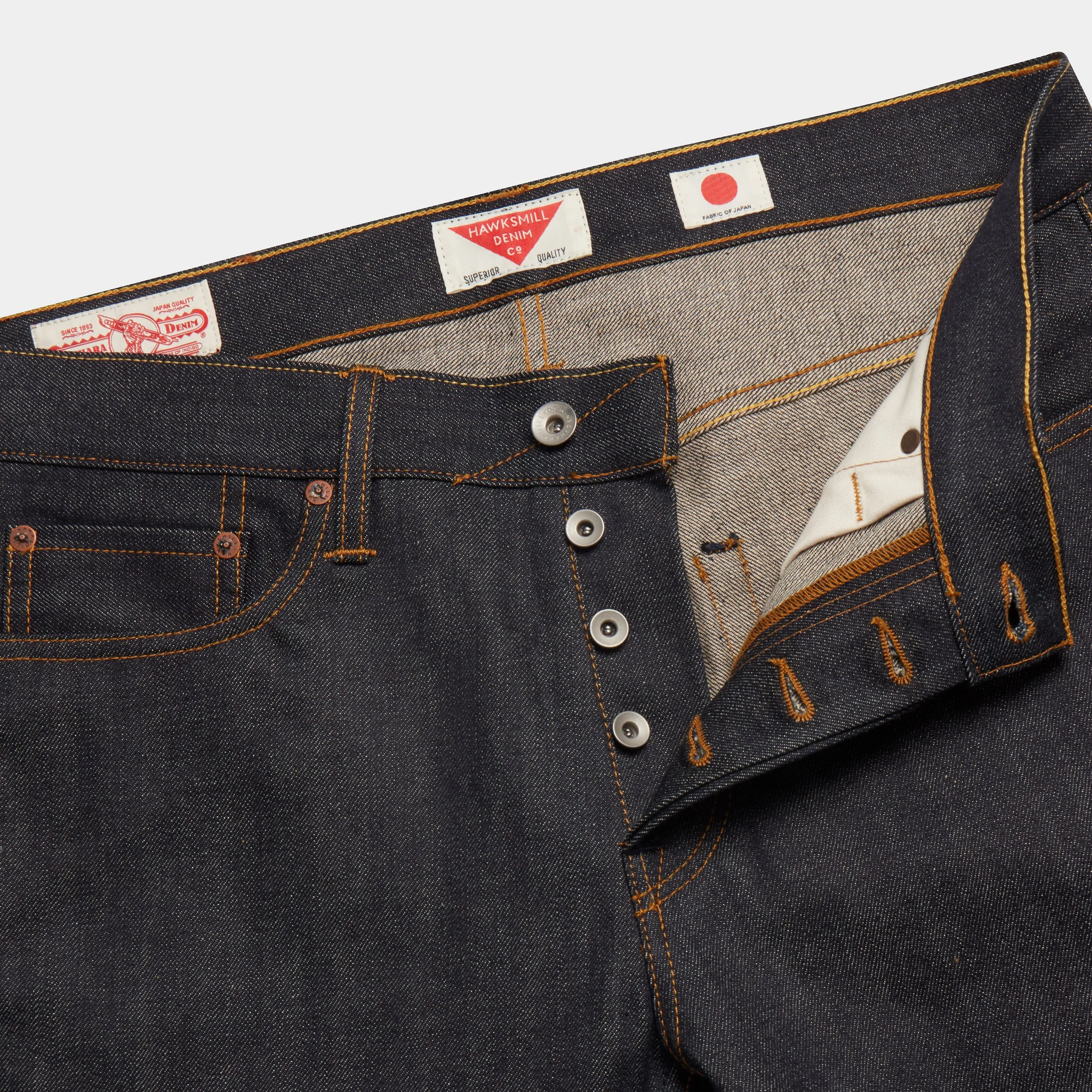 Slim Tapered Japanese Selvedge Jeans (Indigo) - Kaihara