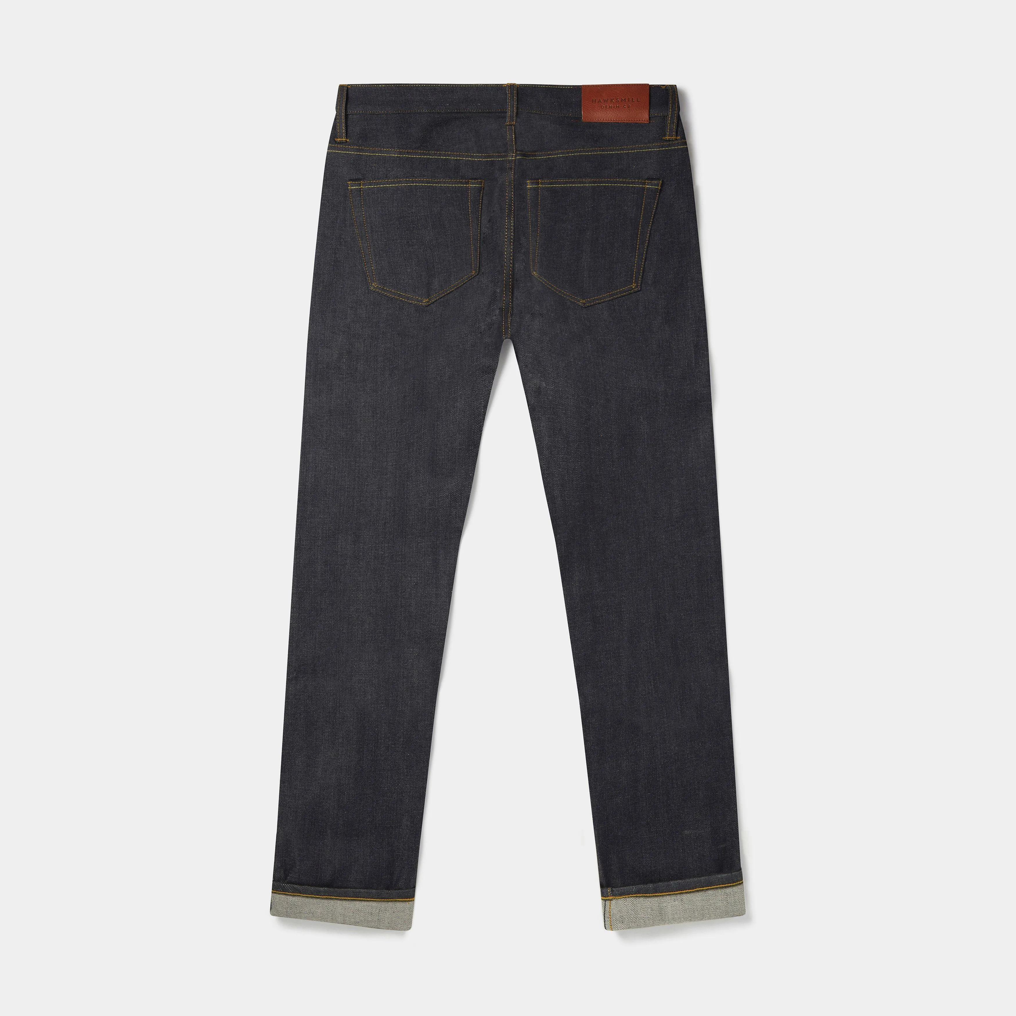 Slim Tapered Japanese Selvedge Jeans (Indigo) - Kaihara