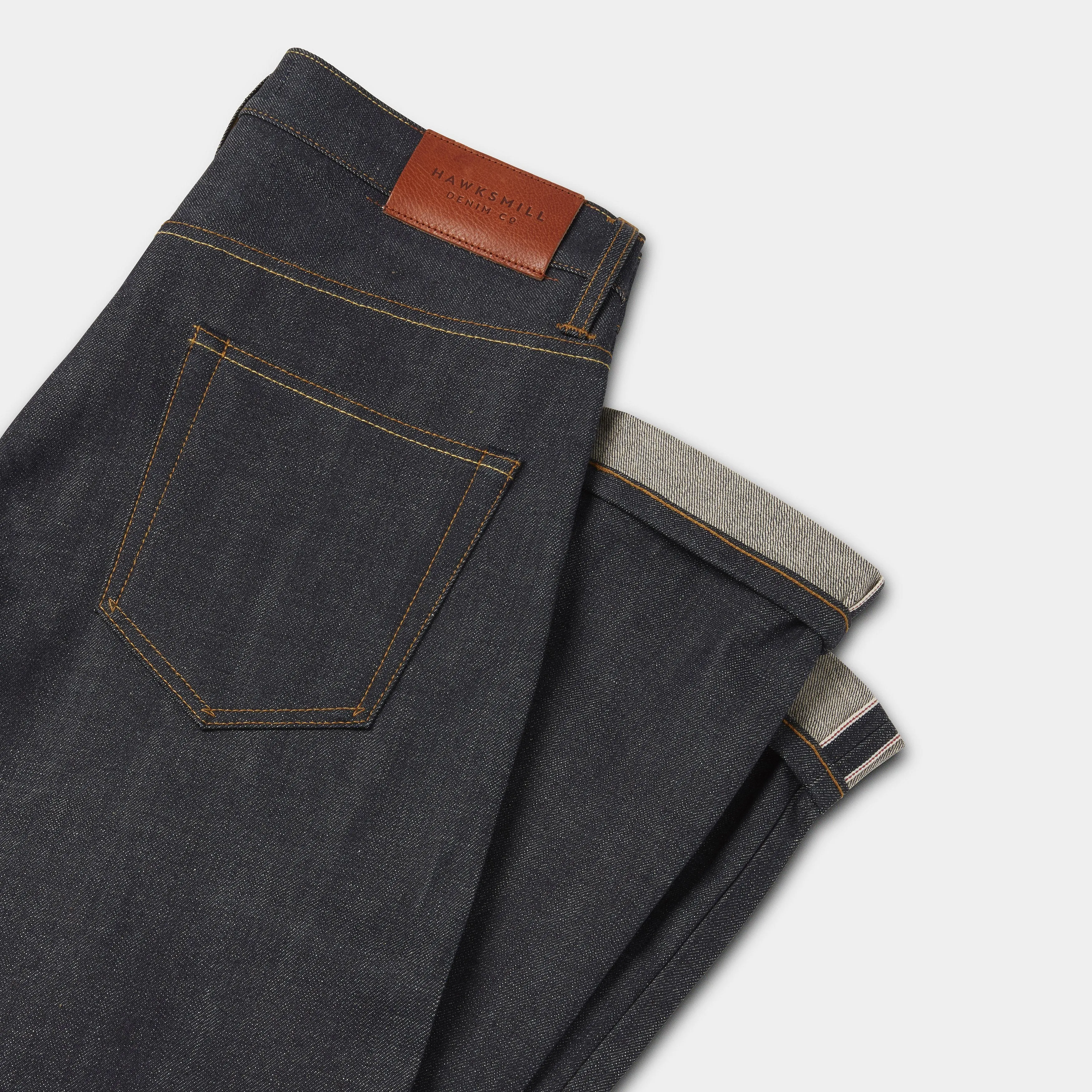 Slim Tapered Japanese Selvedge Jeans (Indigo) - Kaihara