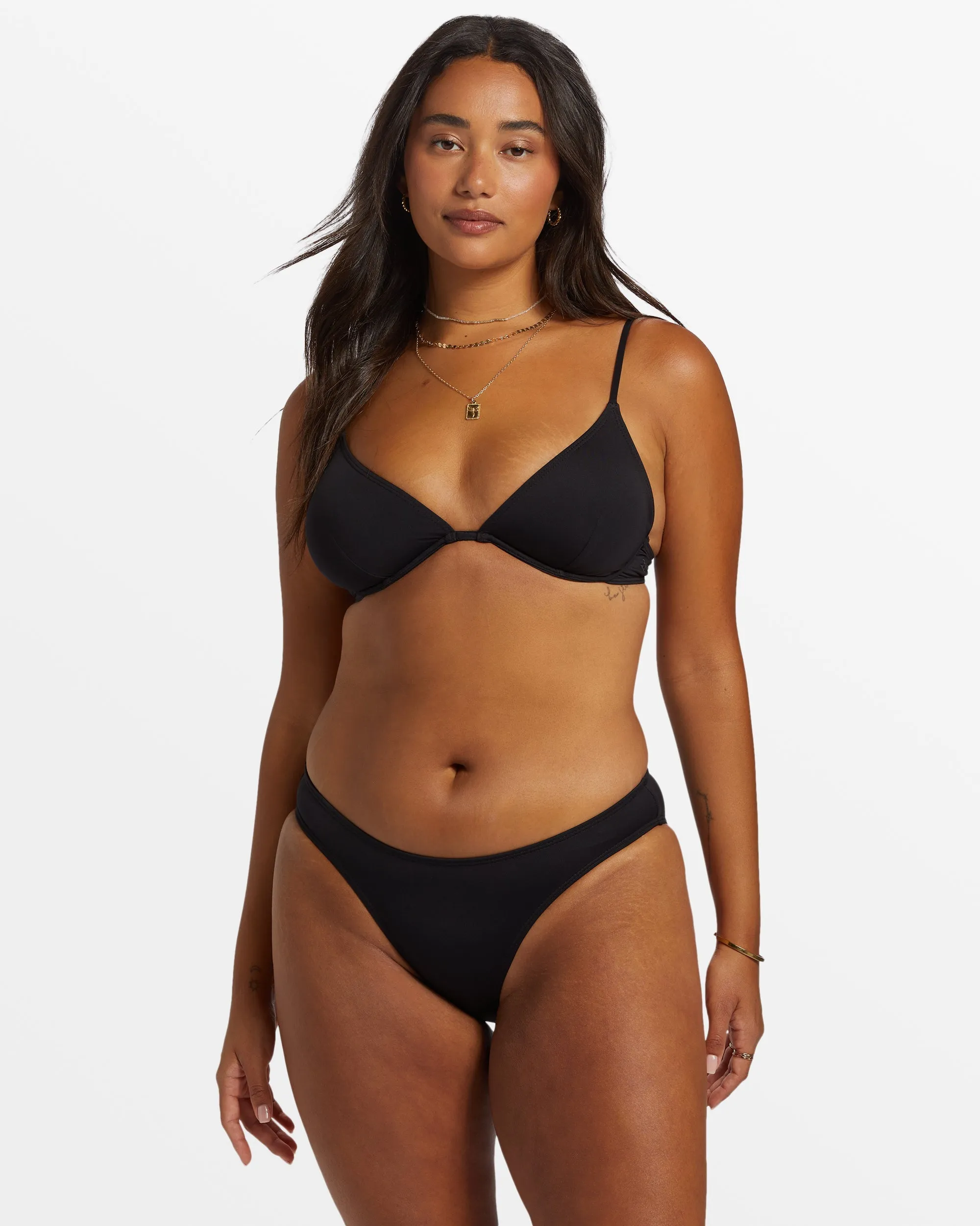 Sol Searcher Lowrider Bikini Bottoms - Black Pebble 2