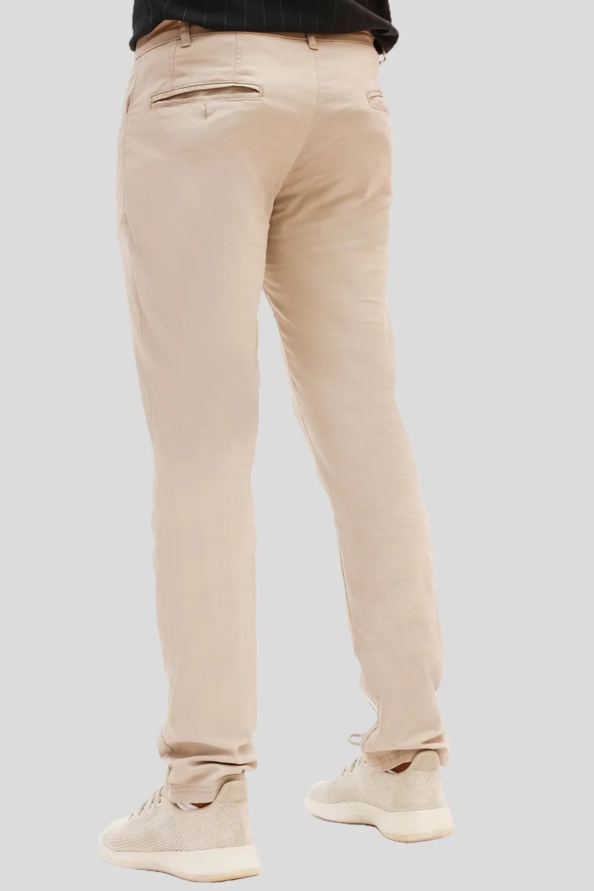 Taupe Stretchy Cotton Chinos - S22 - MC0020R