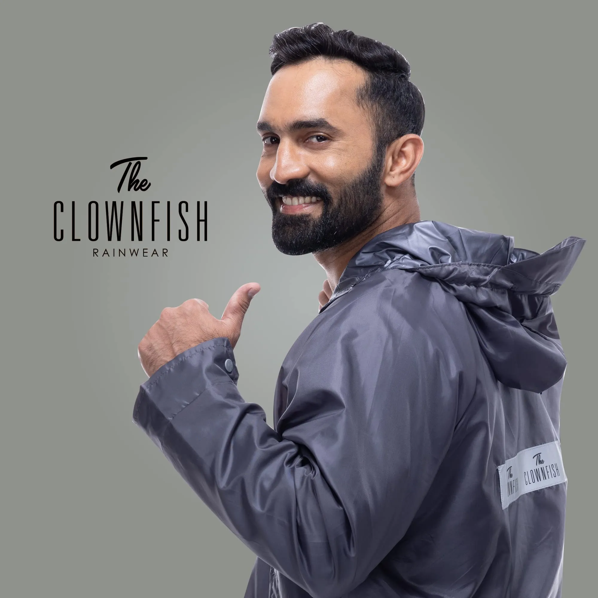 THE CLOWNFISH Warrior Pro Series Men's Waterproof Polyester Double Coating Reversible Raincoat with Hood and Reflector Logo at Back for Night Travelling. Set of Top and Bottom (Green Camo, X-Large)