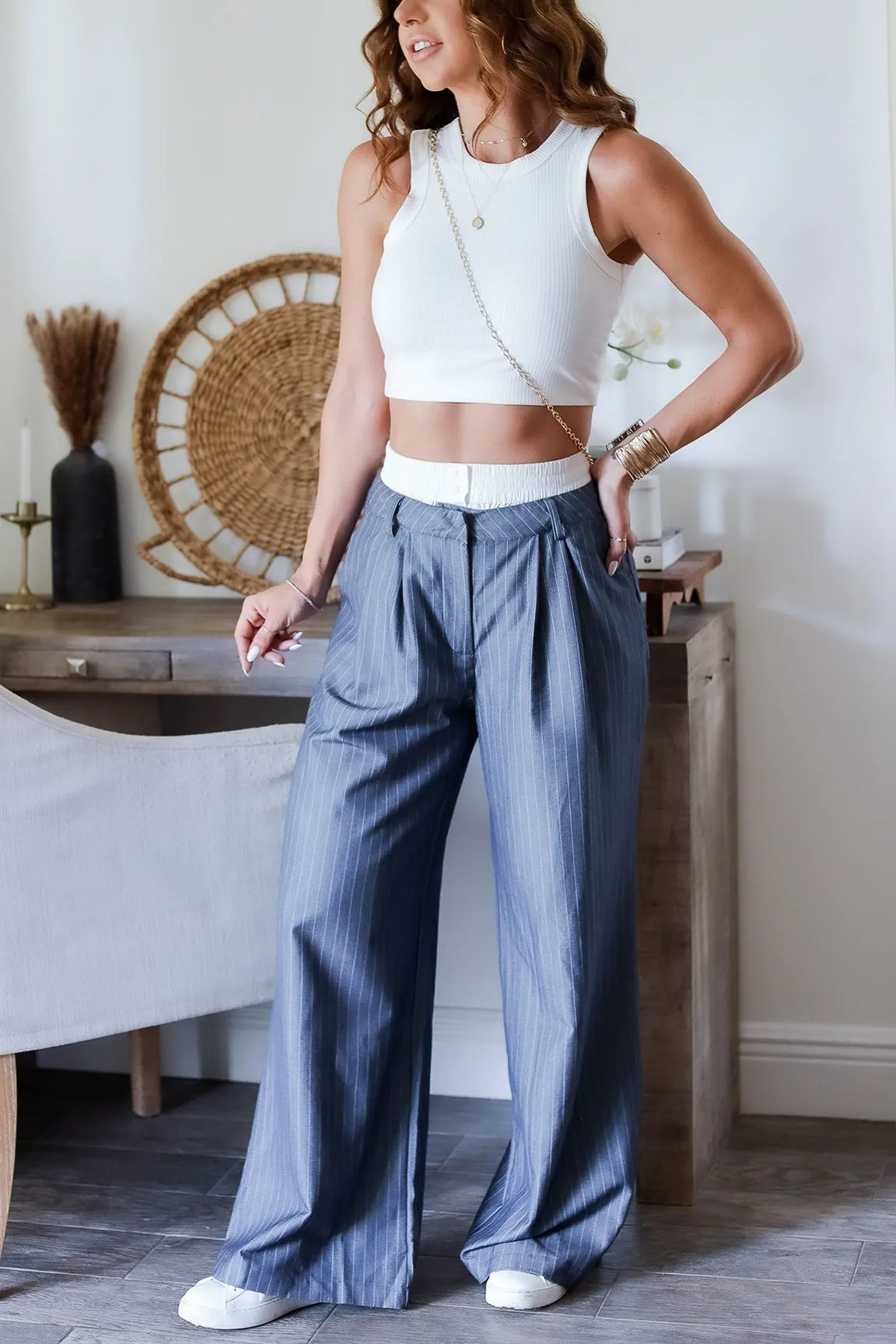 The Molly Pin Stripe Trousers