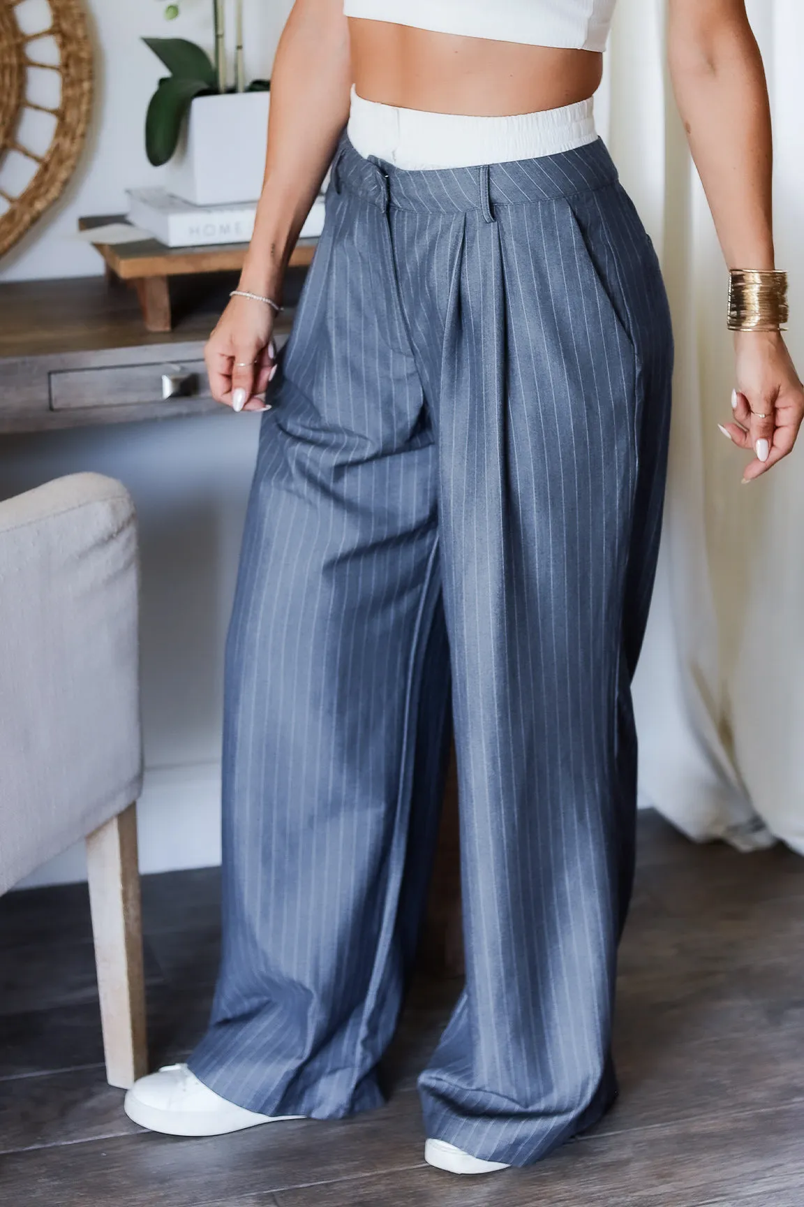 The Molly Pin Stripe Trousers