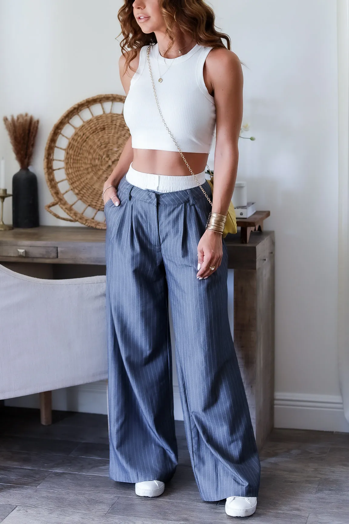 The Molly Pin Stripe Trousers