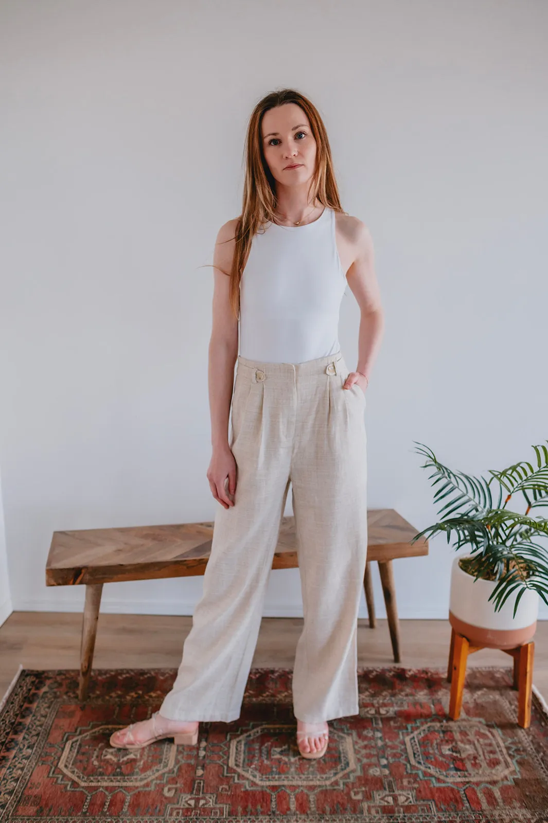 The Picpus Pant by FRNCH - Flax