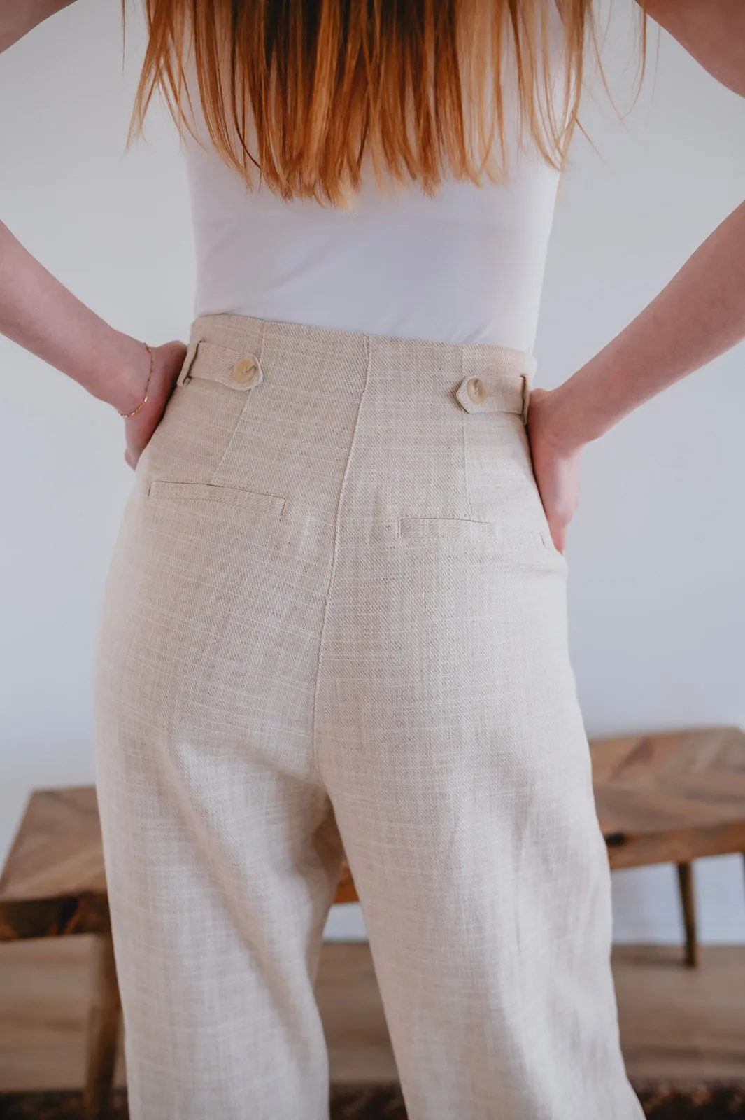 The Picpus Pant by FRNCH - Flax