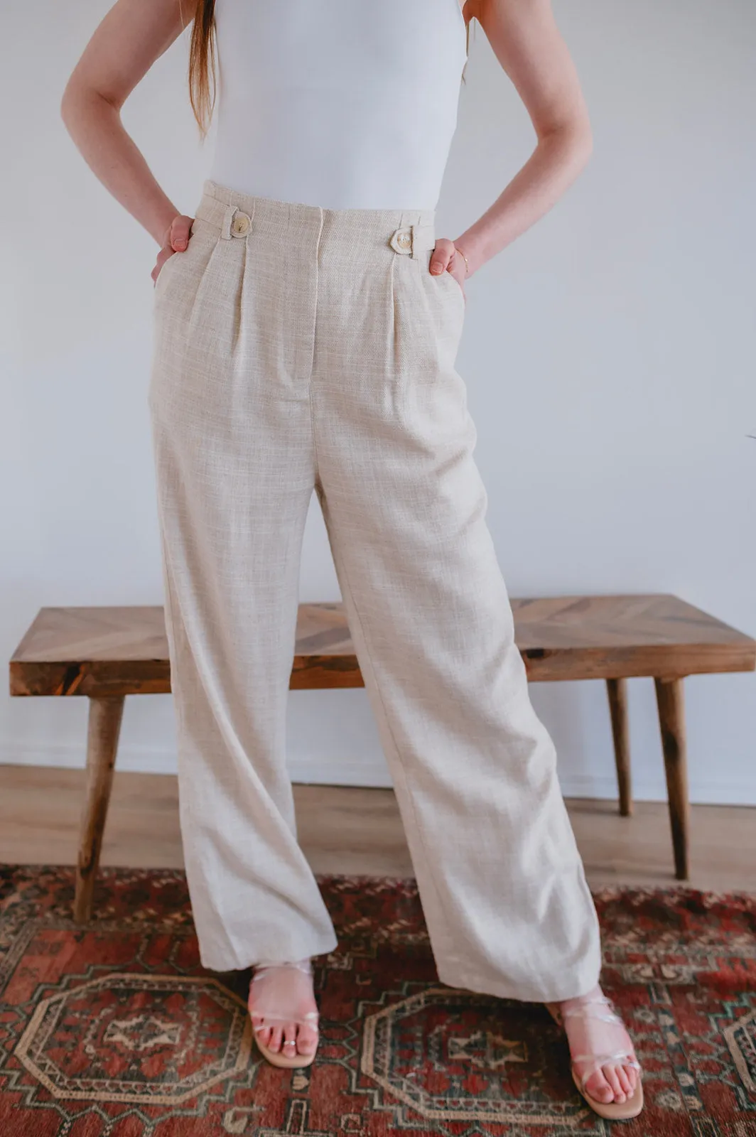 The Picpus Pant by FRNCH - Flax