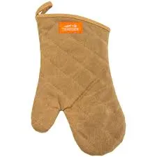 Traeger BBQ Mitt Brown Canvas and Leather-APP195