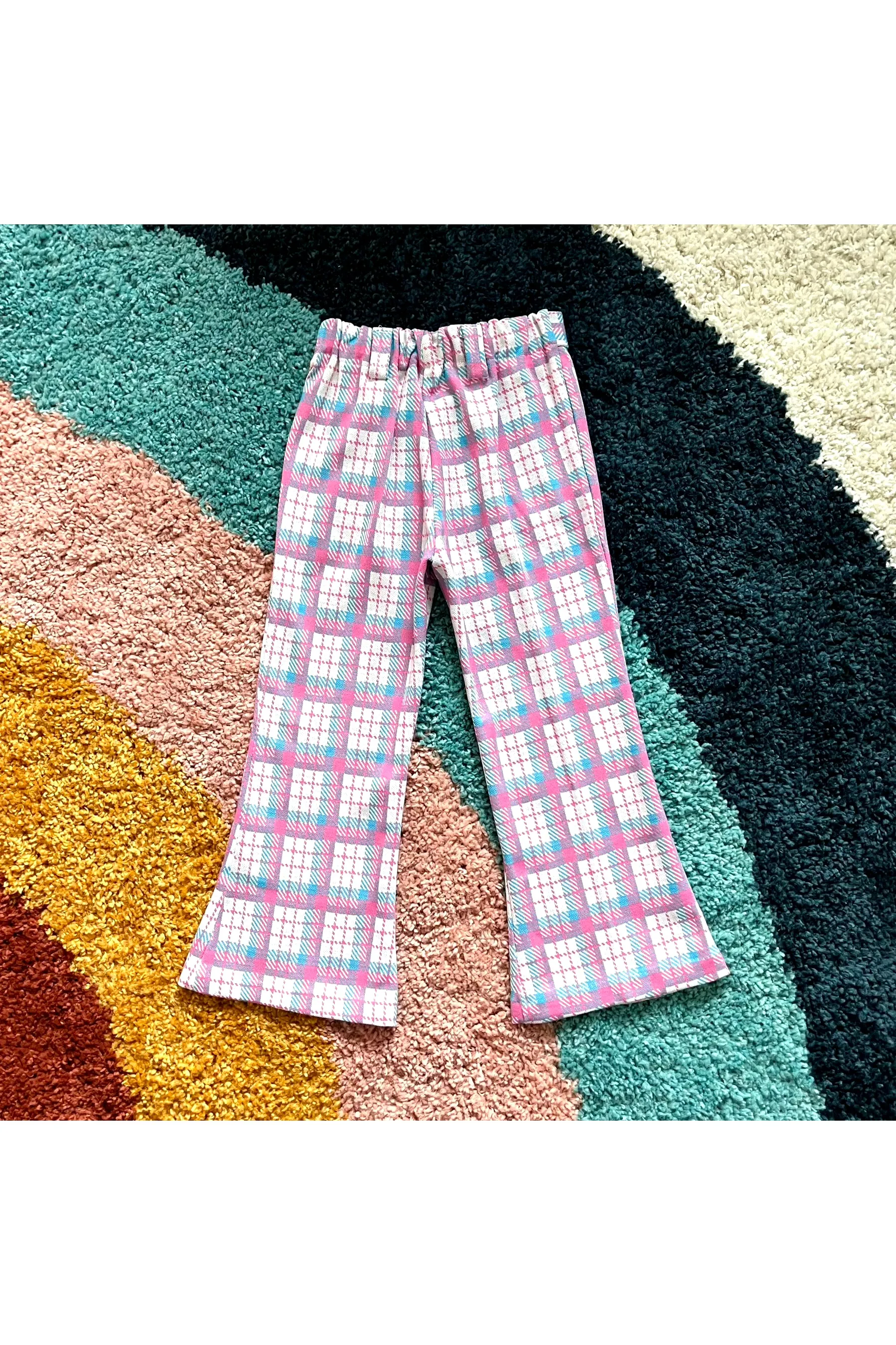 Vintage 60’s-70’s Plaid Bell Bottoms - Size 6X