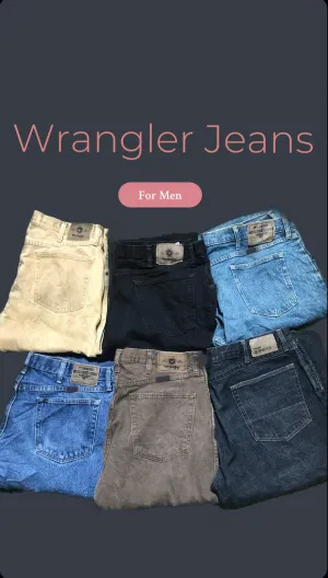 Vintage Relaxed Fit Wrangler Jeans for Men