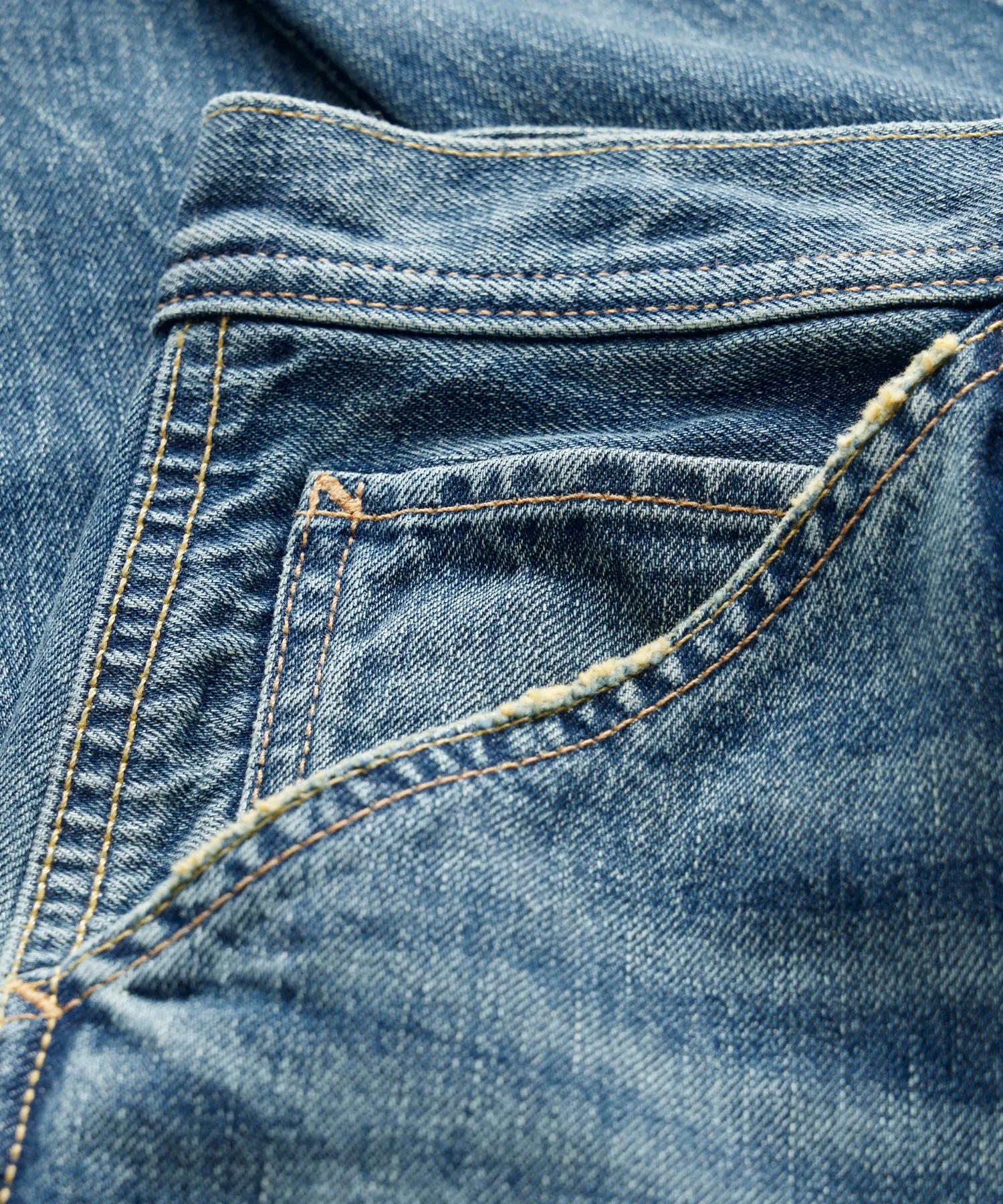 Vintage Straight Selvedge Carpenter Jean in Worn Wash