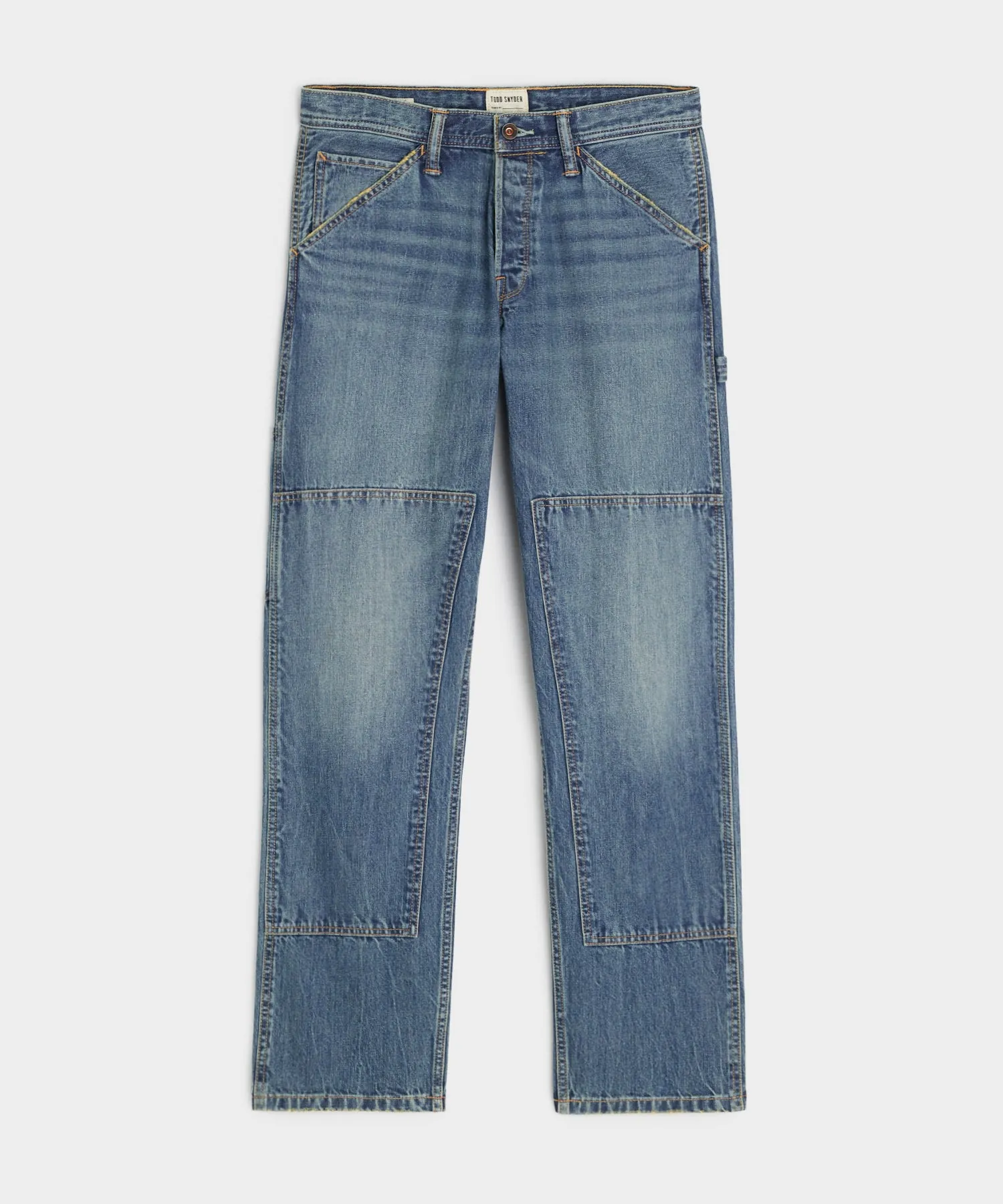 Vintage Straight Selvedge Carpenter Jean in Worn Wash