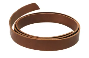 West Tan Light Brown Matte Peanut Buffalo Leather Strip, 48”- 60” Length