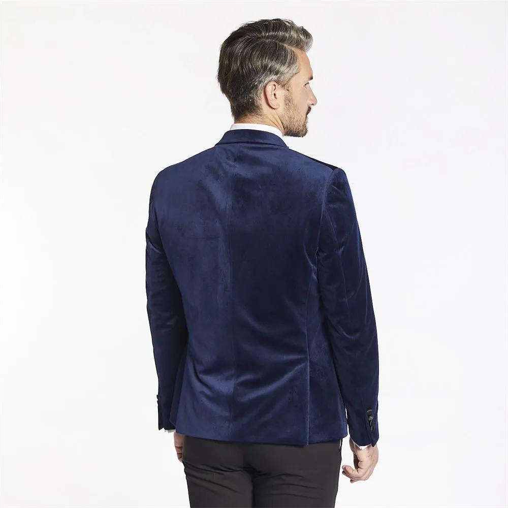 White Label - Velvet Tuxedo Jacket, Navy