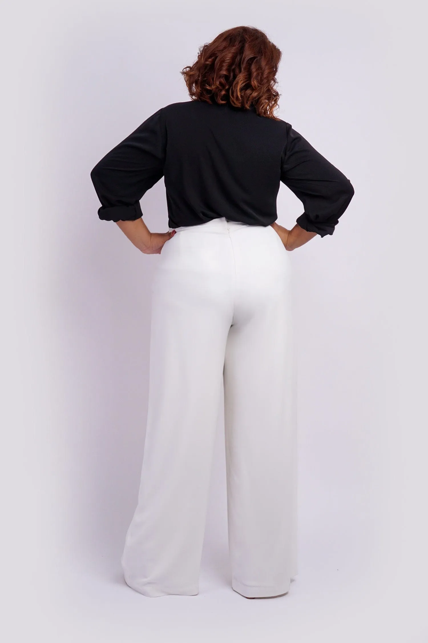 White Straight Leg Cheryl Pants