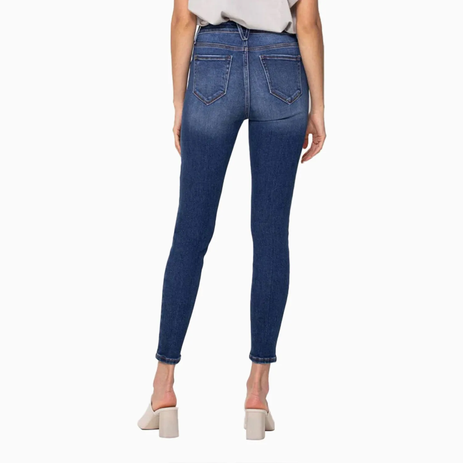 Women's Stockton High Rise Dark Blue Ankle Skinny Pant