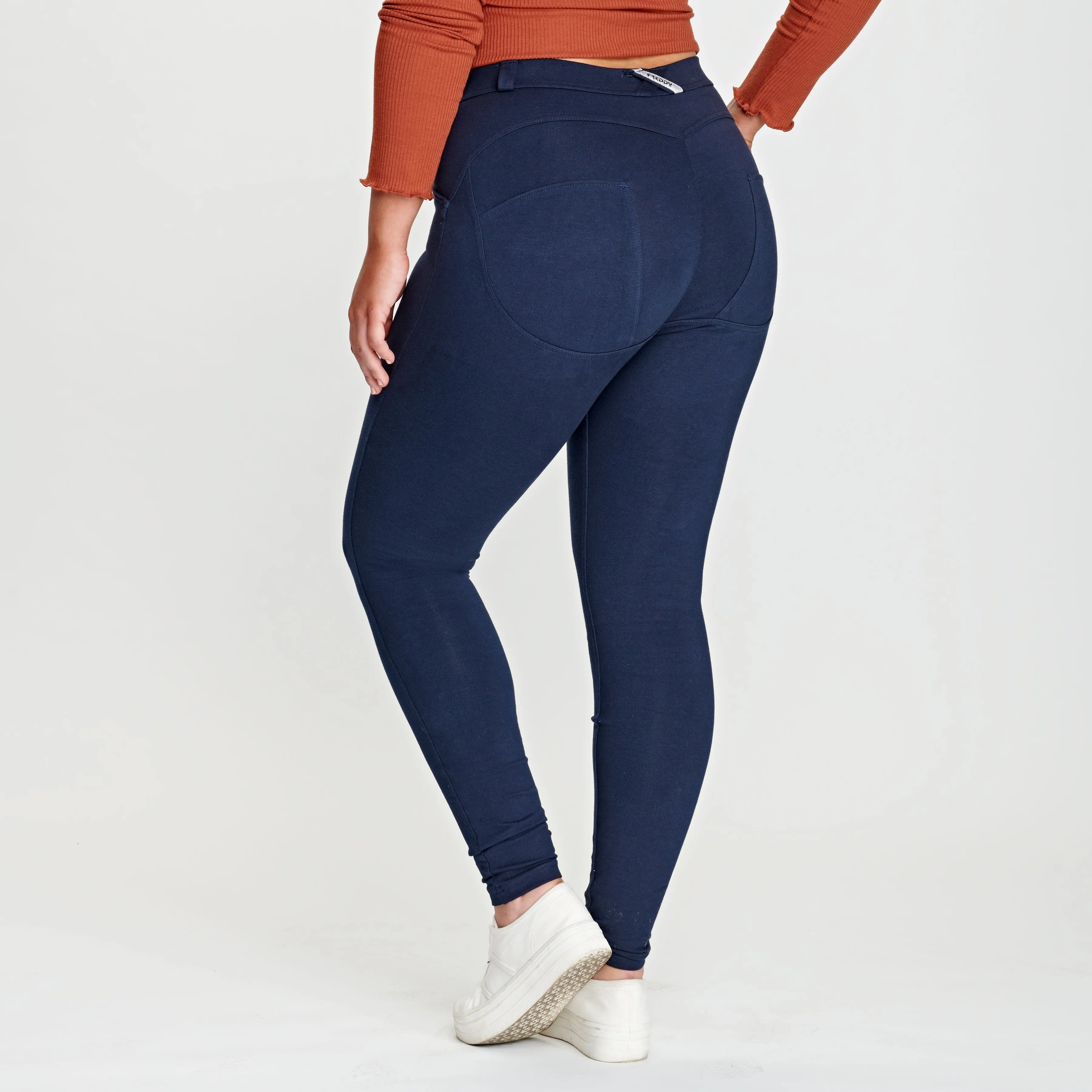 WR.UP® Curvy Fashion - Mid Waist - Full Length - Navy Blue