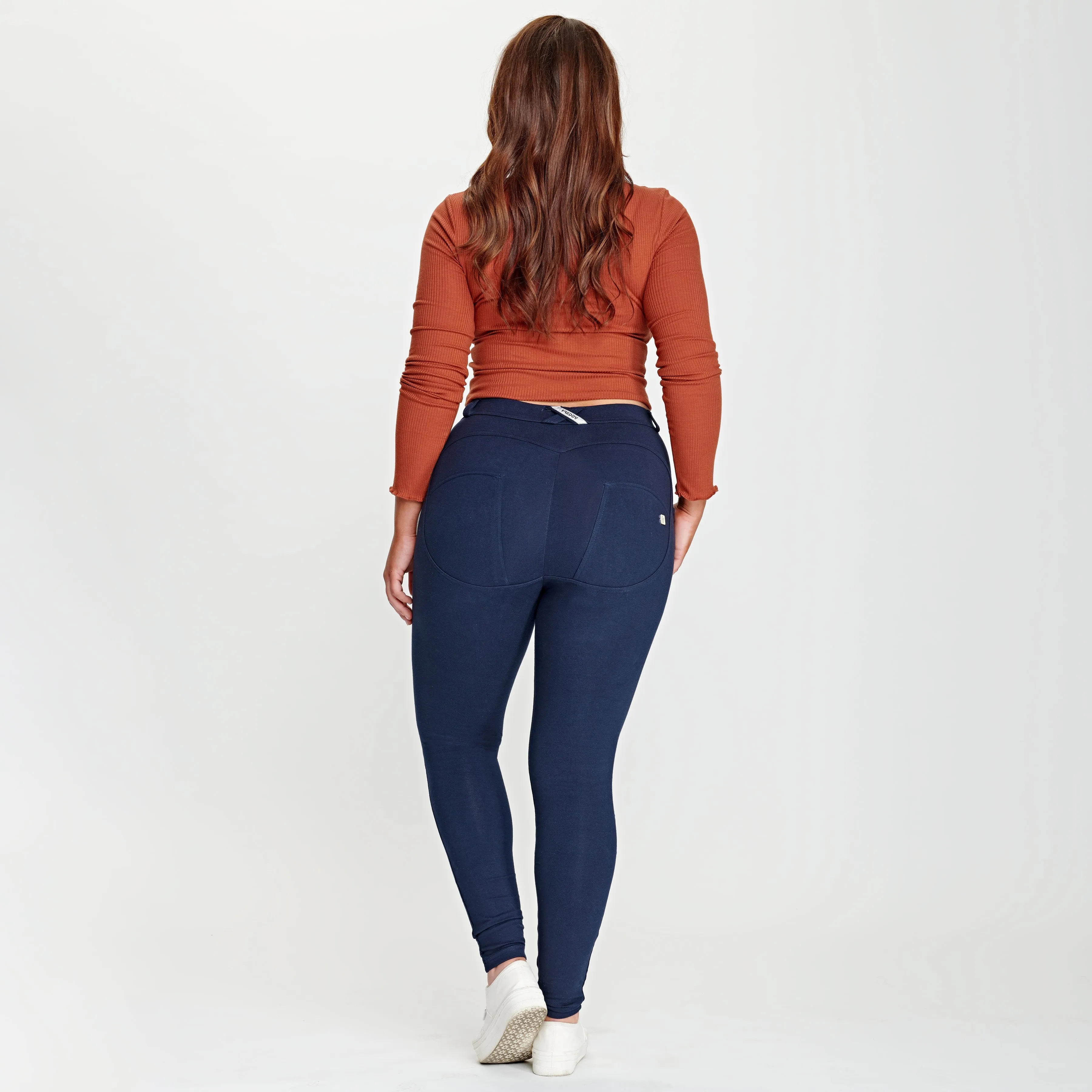 WR.UP® Curvy Fashion - Mid Waist - Full Length - Navy Blue